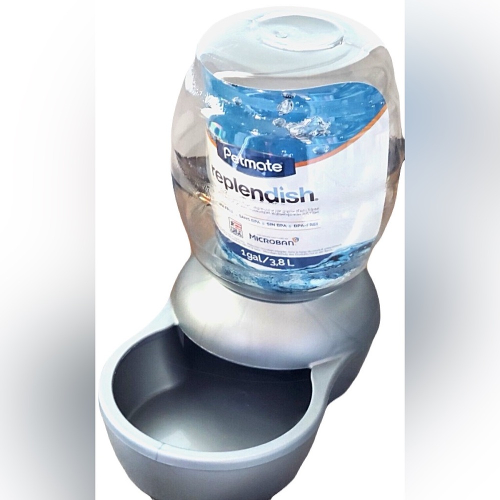 🆕 Petmate REPLENDISH 1-Gallon Filtered Gravity Pet Waterer or feeder